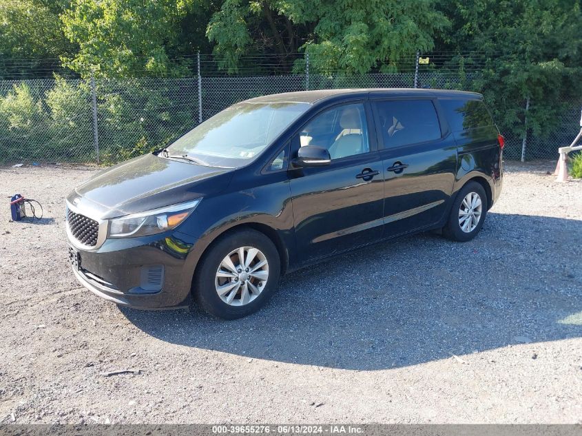 2017 Kia Sedona Lx VIN: KNDMB5C15H6232843 Lot: 39655276