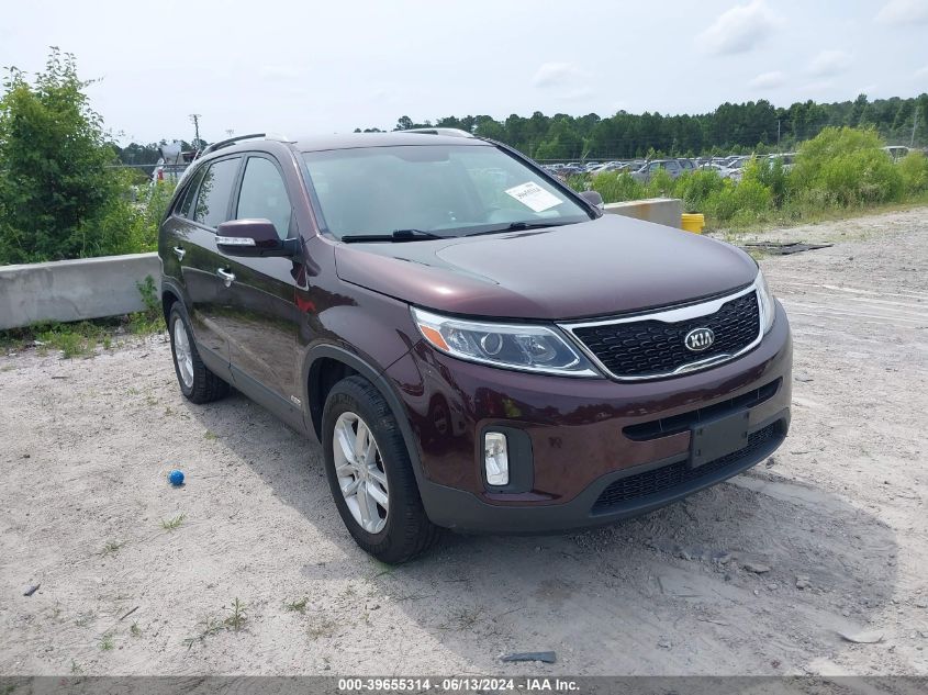 2015 Kia Sorento Lx VIN: 5XYKTCA66FG638812 Lot: 39655314