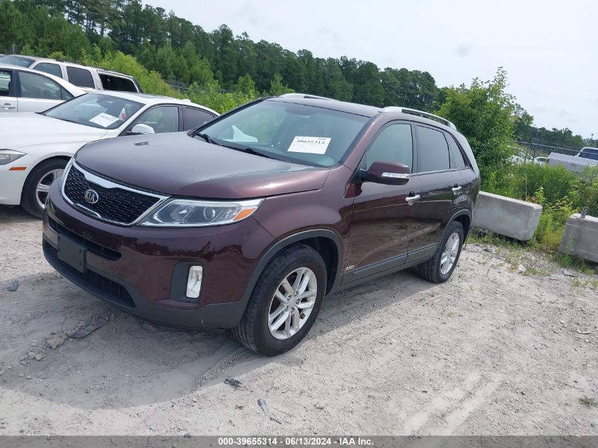 2015 Kia Sorento Lx VIN: 5XYKTCA66FG638812 Lot: 39655314