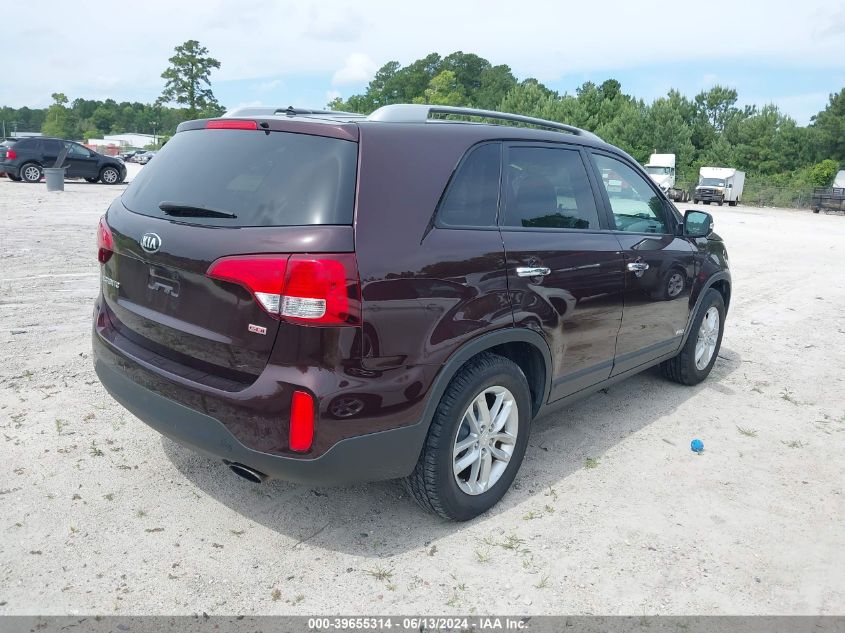 2015 Kia Sorento Lx VIN: 5XYKTCA66FG638812 Lot: 39655314