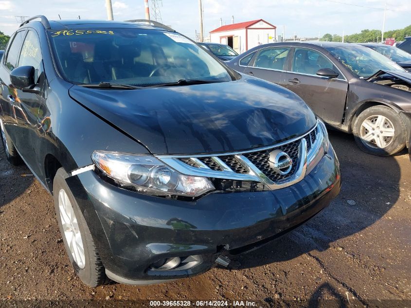 2014 Nissan Murano Sl VIN: JN8AZ1MW4EW532892 Lot: 39655328