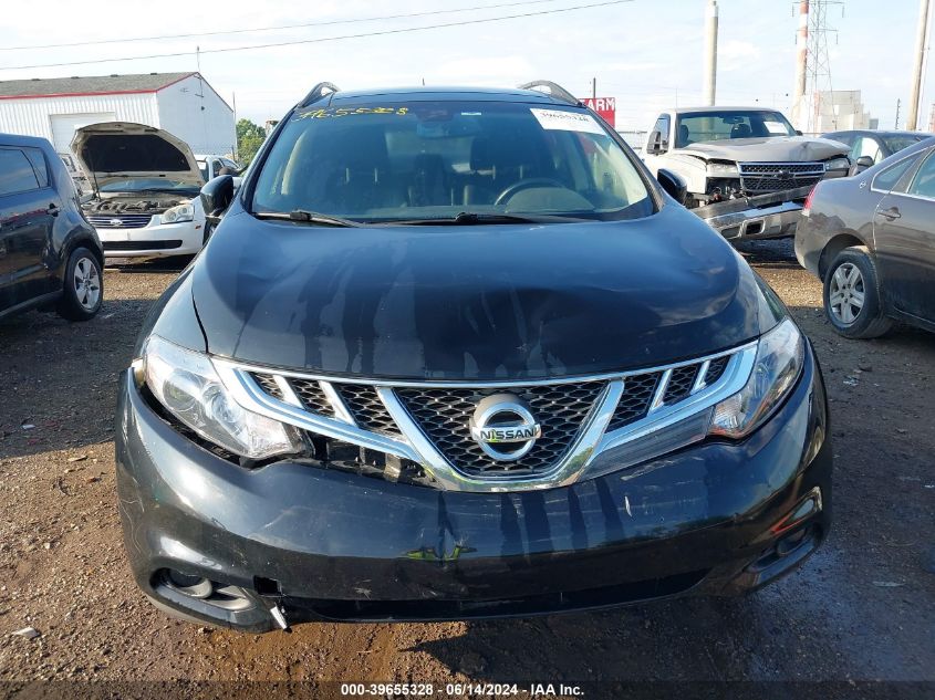 2014 Nissan Murano Sl VIN: JN8AZ1MW4EW532892 Lot: 39655328