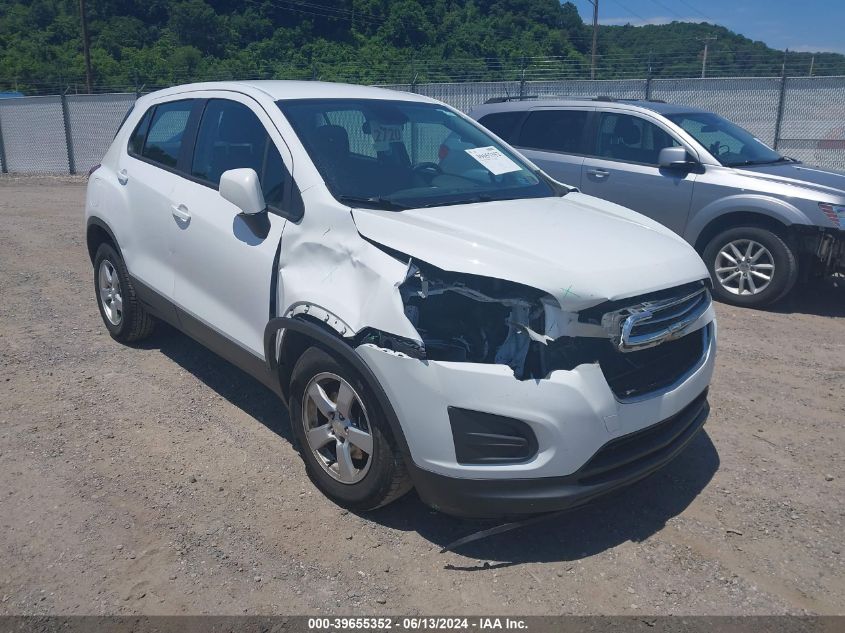 2016 Chevrolet Trax 1Ls VIN: 3GNCJNSB4GL262971 Lot: 39655352