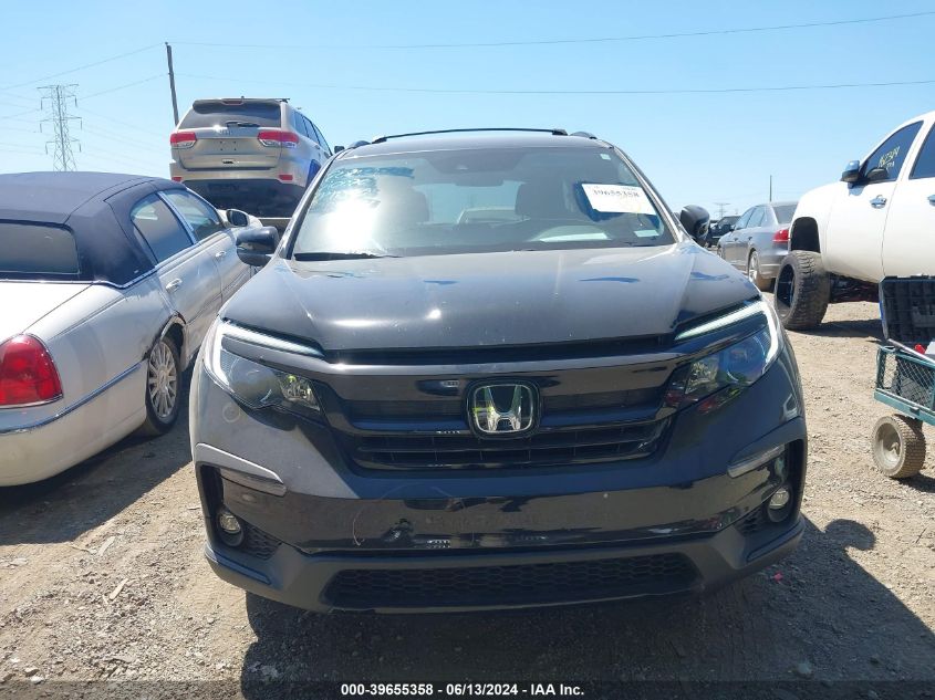 2022 Honda Pilot 2Wd Sport VIN: 5FNYF5H32NB021504 Lot: 39655358