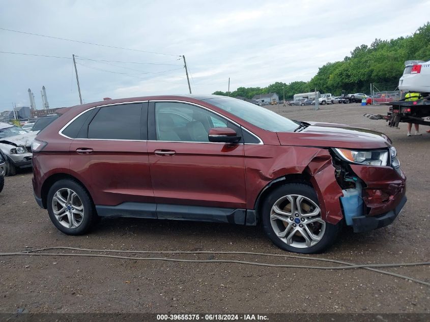 2016 Ford Edge Titanium VIN: 2FMPK4K85GBB44571 Lot: 39655375