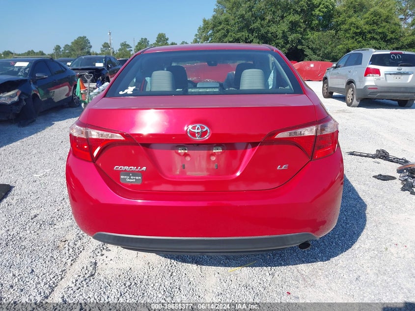 2017 Toyota Corolla Le VIN: 5YFBURHE1HP736836 Lot: 39655377