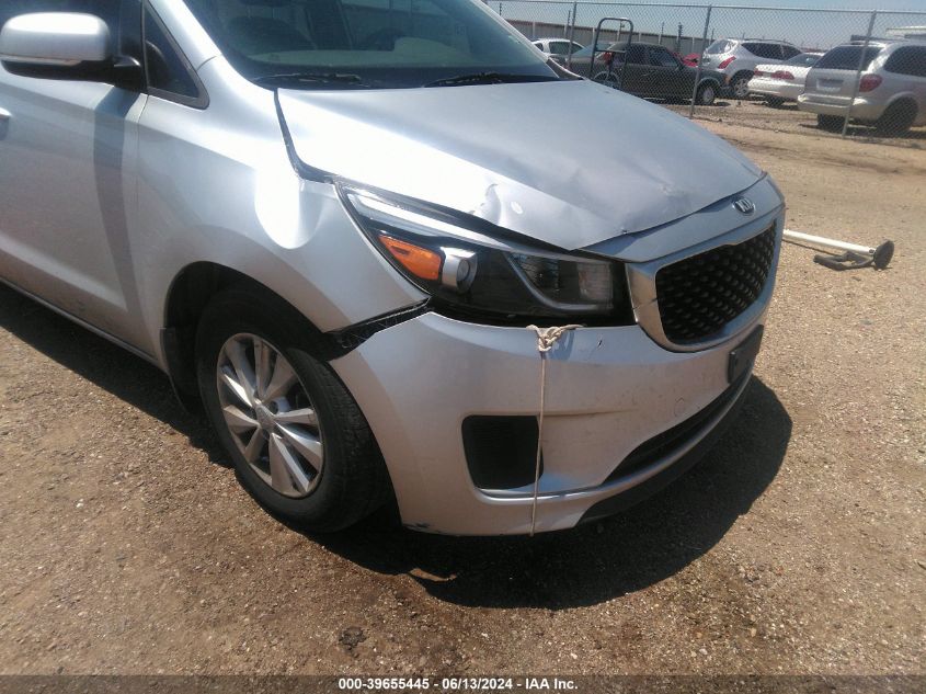 2017 KIA SEDONA L - KNDMA5C1XH6279546