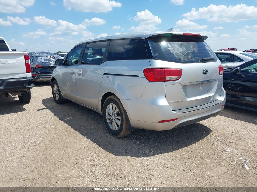 2017 KIA SEDONA L - KNDMA5C1XH6279546