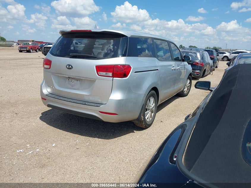 2017 KIA SEDONA L - KNDMA5C1XH6279546