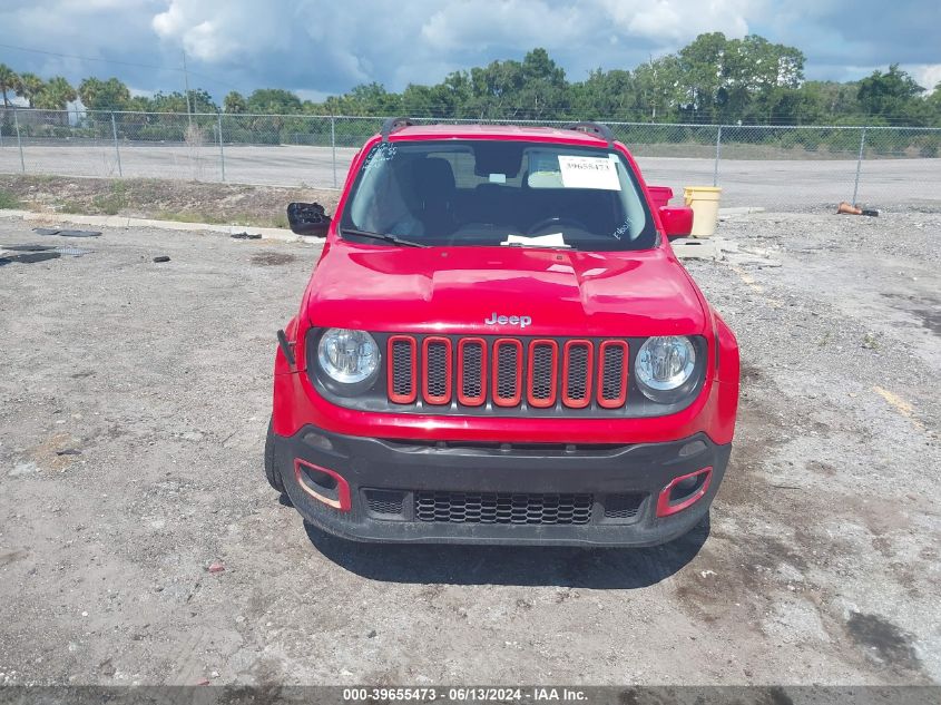 2017 Jeep Renegade Latitude Fwd VIN: ZACCJABB0HPE40014 Lot: 39655473