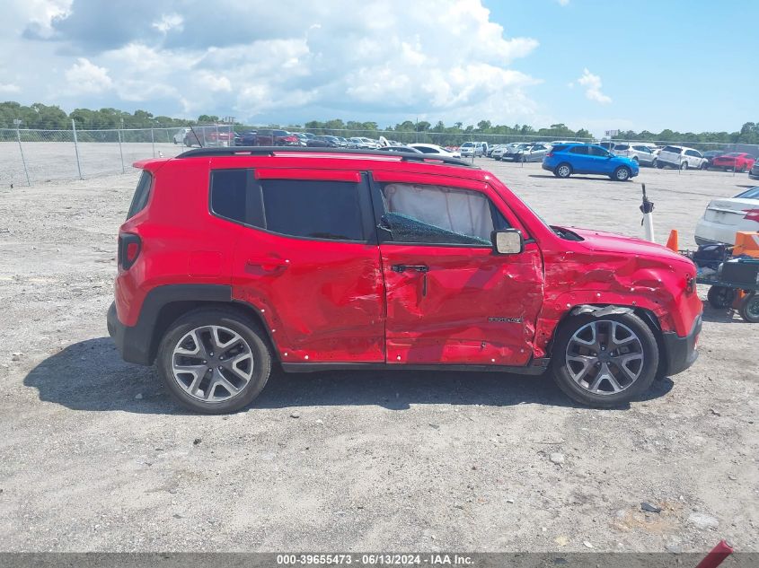 2017 Jeep Renegade Latitude Fwd VIN: ZACCJABB0HPE40014 Lot: 39655473