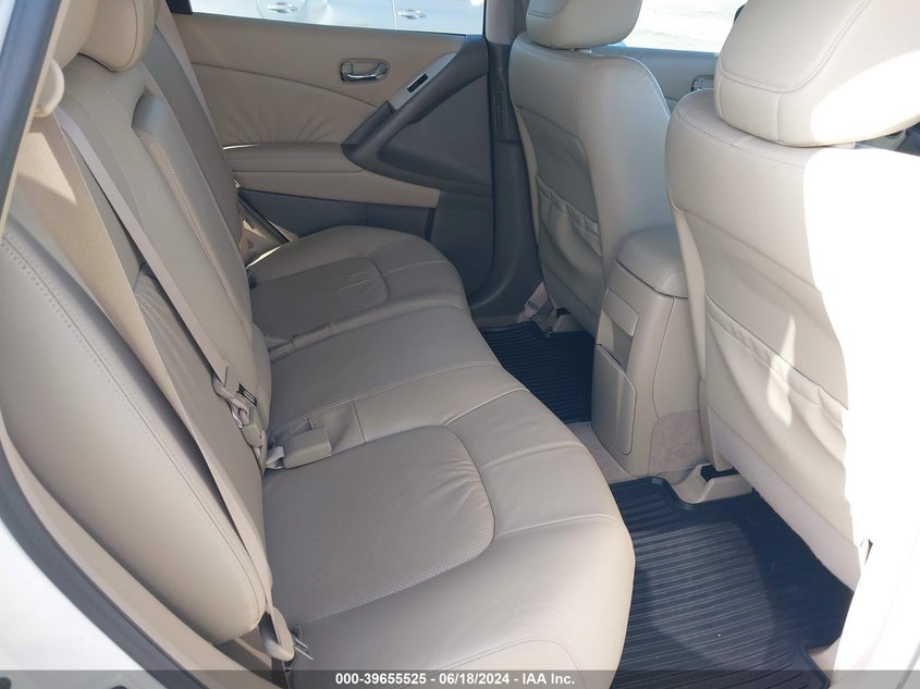 2010 Nissan Murano Sl VIN: JN8AZ1MW7AW124624 Lot: 39655525