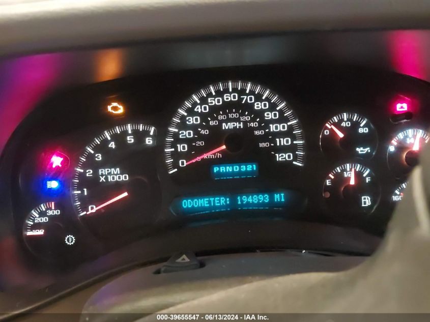 2003 GMC Sierra 1500Hd Sle/Slt VIN: 1GTGK13U13F116287 Lot: 39655547