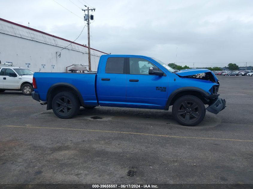 2021 Ram 1500 Classic Warlock Quad Cab 4X4 6'4 Box VIN: 1C6RR7GGXMS537386 Lot: 39655557