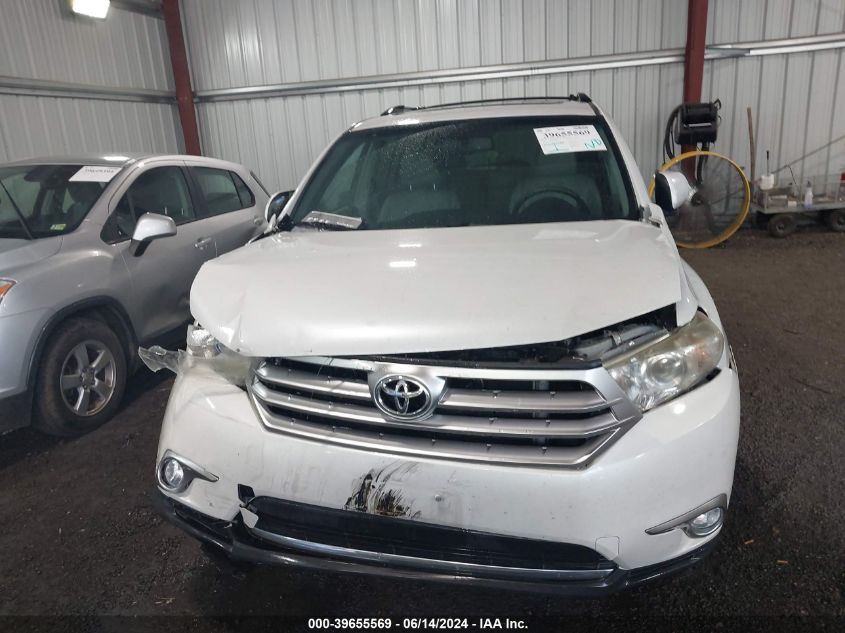 2012 Toyota Highlander Limited V6 VIN: 5TDYK3EH2CS082425 Lot: 39655569