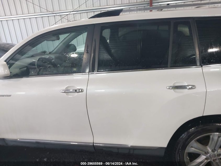 2012 Toyota Highlander Limited V6 VIN: 5TDYK3EH2CS082425 Lot: 39655569