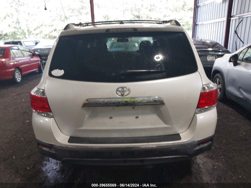 2012 Toyota Highlander Limited V6 VIN: 5TDYK3EH2CS082425 Lot: 39655569