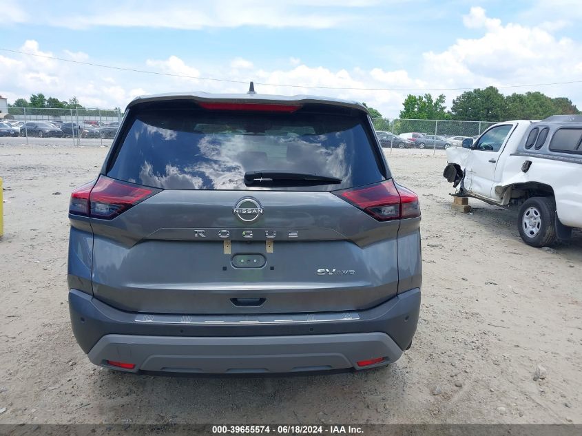 2022 Nissan Rogue Sv Intelligent Awd VIN: 5N1BT3BB4NC726090 Lot: 39655574