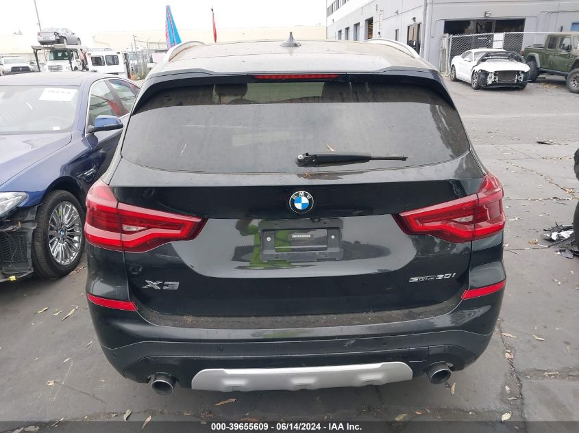 2019 BMW X3 Sdrive30I VIN: 5UXTR7C55KLR50227 Lot: 39655609