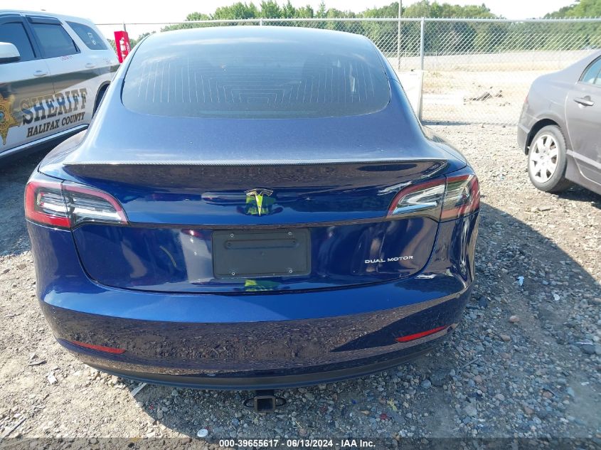 2020 Tesla Model 3 Long Range Dual Motor All-Wheel Drive VIN: 5YJ3E1EB5LF664542 Lot: 39655617