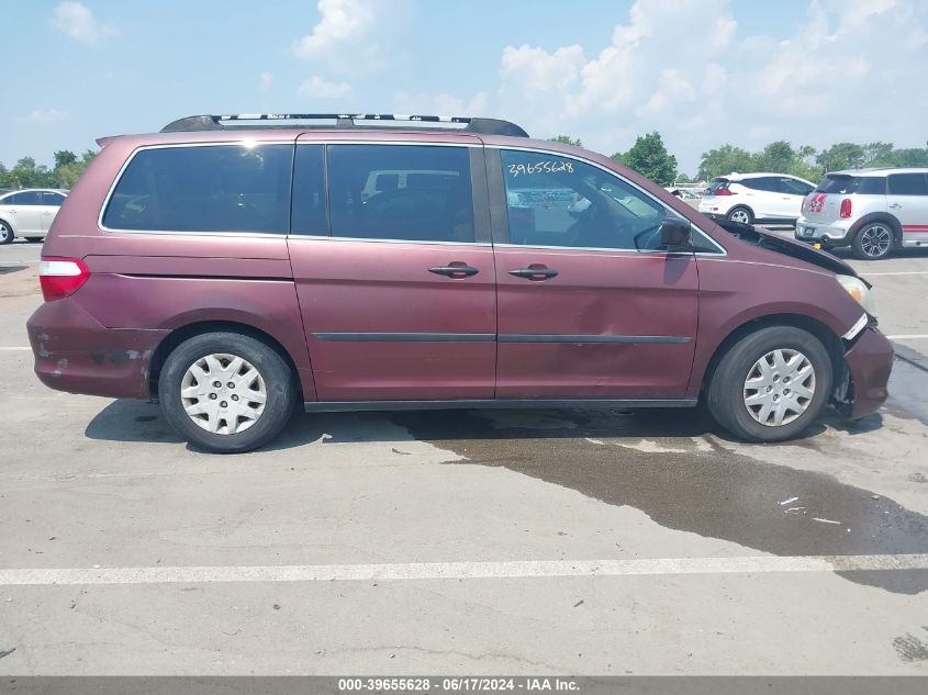 2007 Honda Odyssey Lx VIN: 5FNRL38287B088247 Lot: 39655628