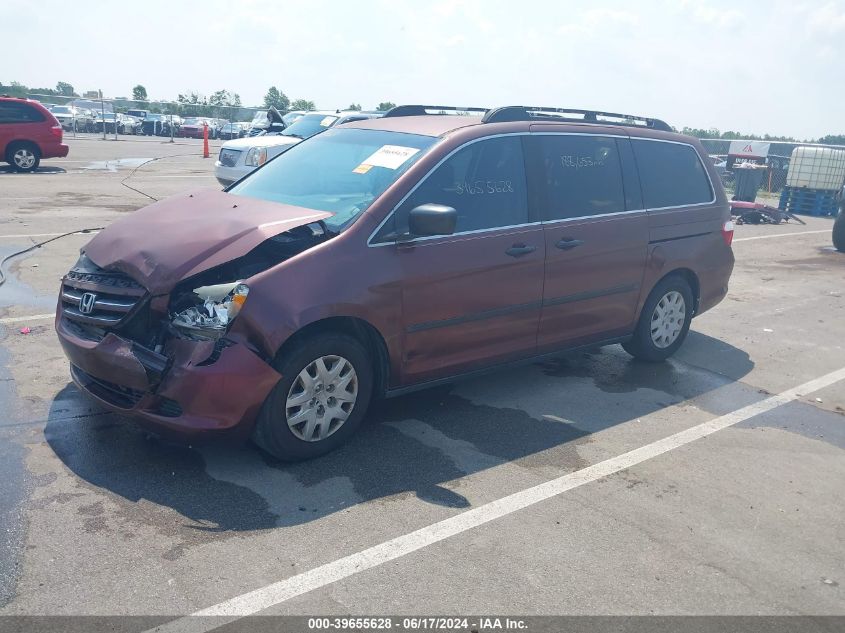 2007 Honda Odyssey Lx VIN: 5FNRL38287B088247 Lot: 39655628