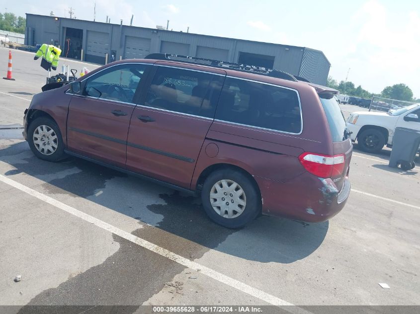 2007 Honda Odyssey Lx VIN: 5FNRL38287B088247 Lot: 39655628