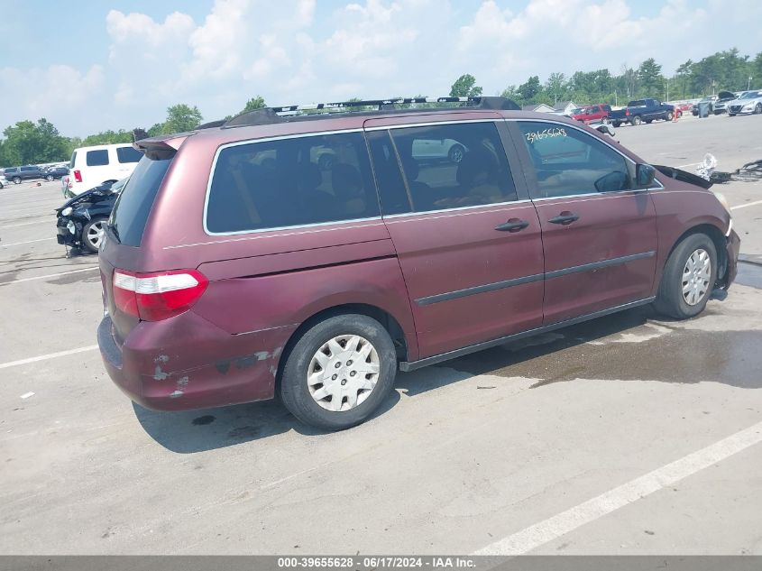 2007 Honda Odyssey Lx VIN: 5FNRL38287B088247 Lot: 39655628