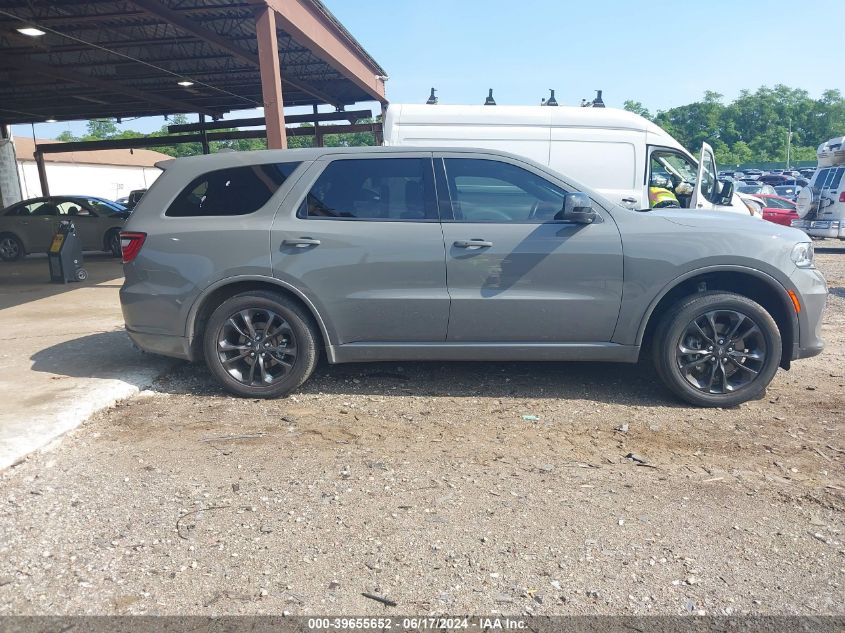 2022 Dodge Durango Gt Awd VIN: 1C4RDJDG0NC212654 Lot: 39655652