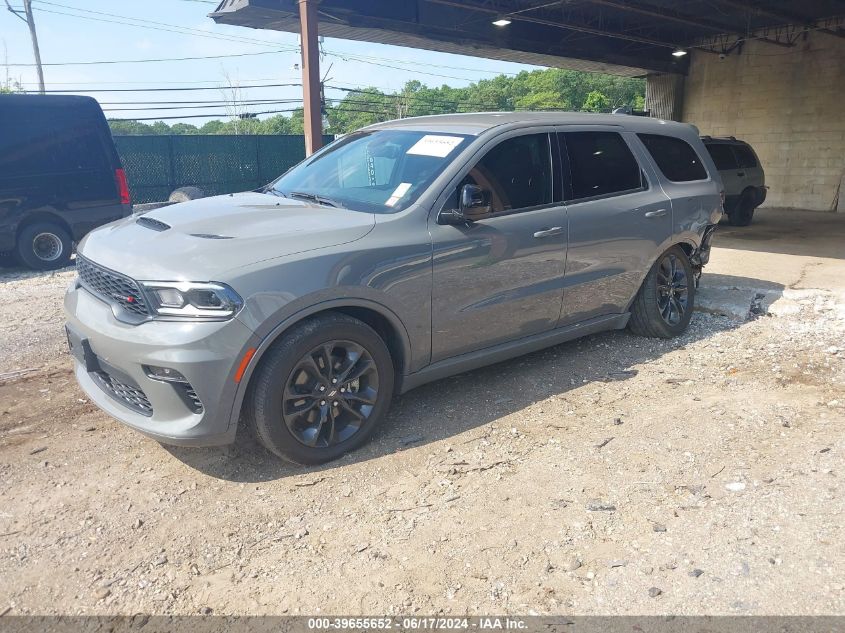 2022 Dodge Durango Gt Awd VIN: 1C4RDJDG0NC212654 Lot: 39655652