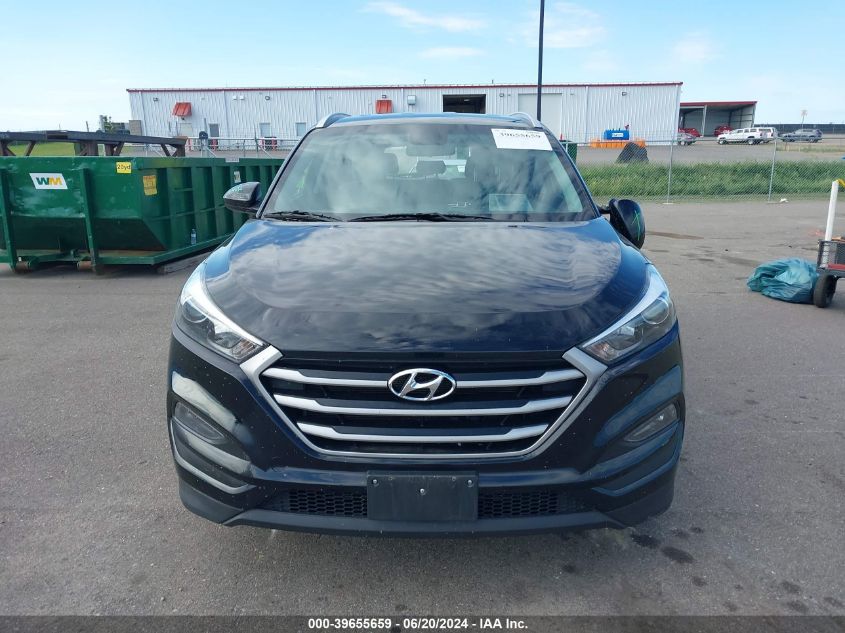 2018 Hyundai Tucson Limited/Sport And Eco/Se VIN: KM8J3CA44JU603862 Lot: 39655659