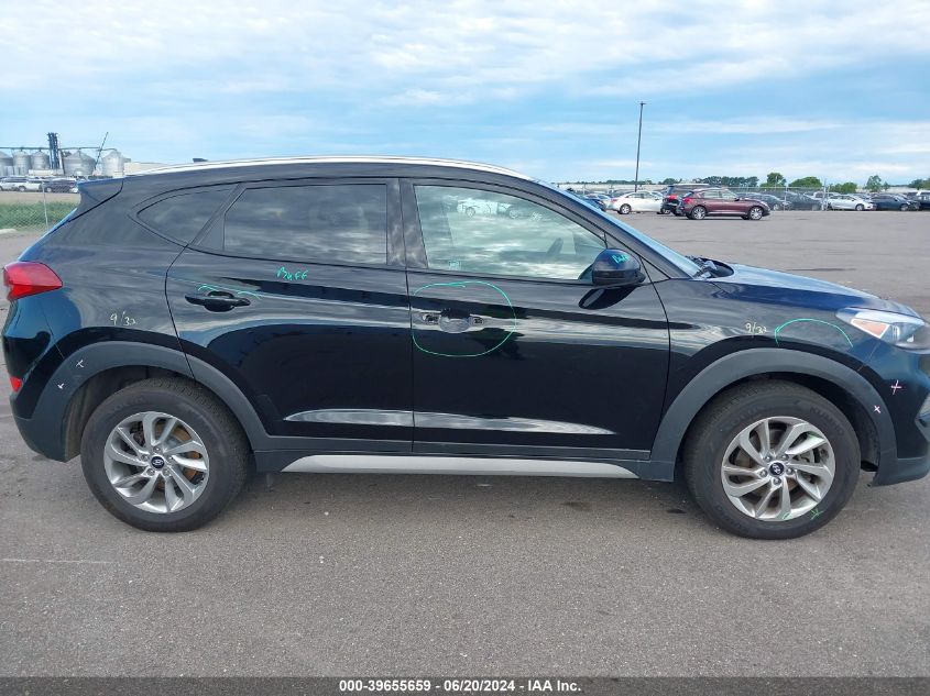 2018 Hyundai Tucson Limited/Sport And Eco/Se VIN: KM8J3CA44JU603862 Lot: 39655659