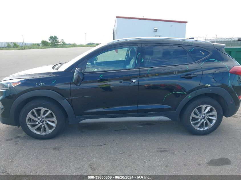 2018 Hyundai Tucson Limited/Sport And Eco/Se VIN: KM8J3CA44JU603862 Lot: 39655659