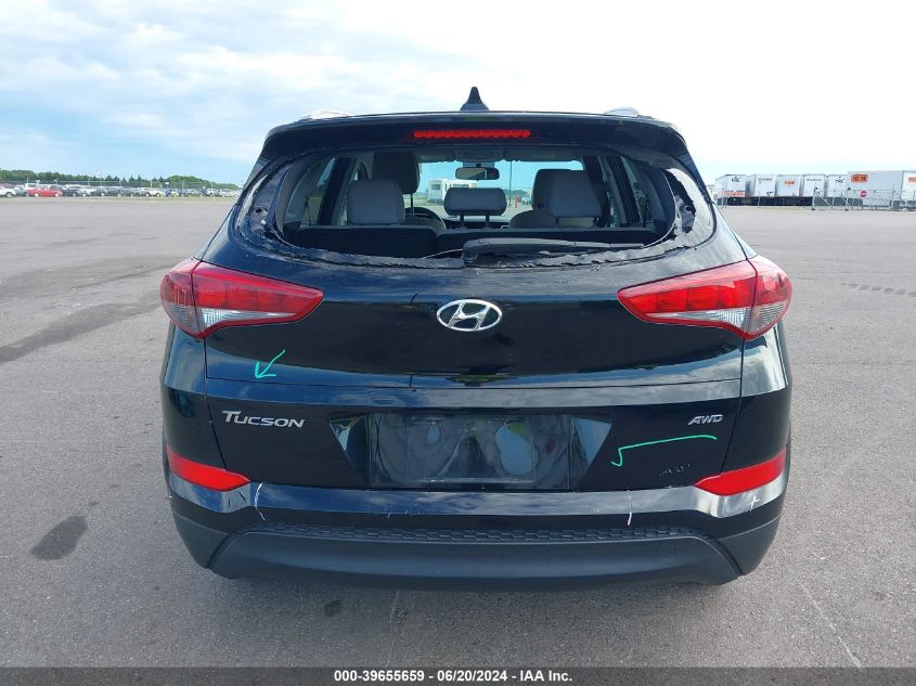 2018 Hyundai Tucson Limited/Sport And Eco/Se VIN: KM8J3CA44JU603862 Lot: 39655659