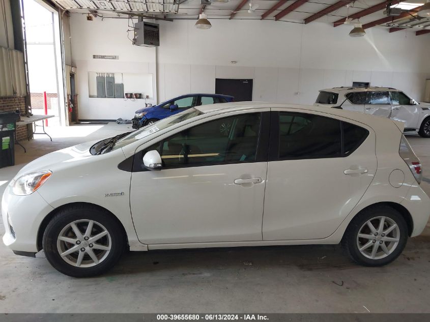 2012 Toyota Prius C Three VIN: JTDKDTB39C1016699 Lot: 39655680