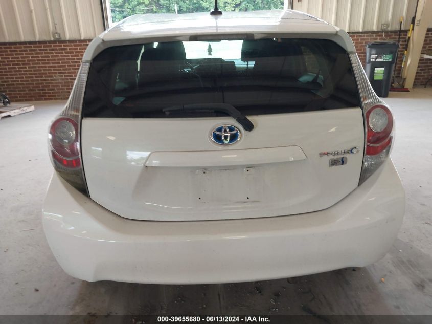 2012 Toyota Prius C Three VIN: JTDKDTB39C1016699 Lot: 39655680