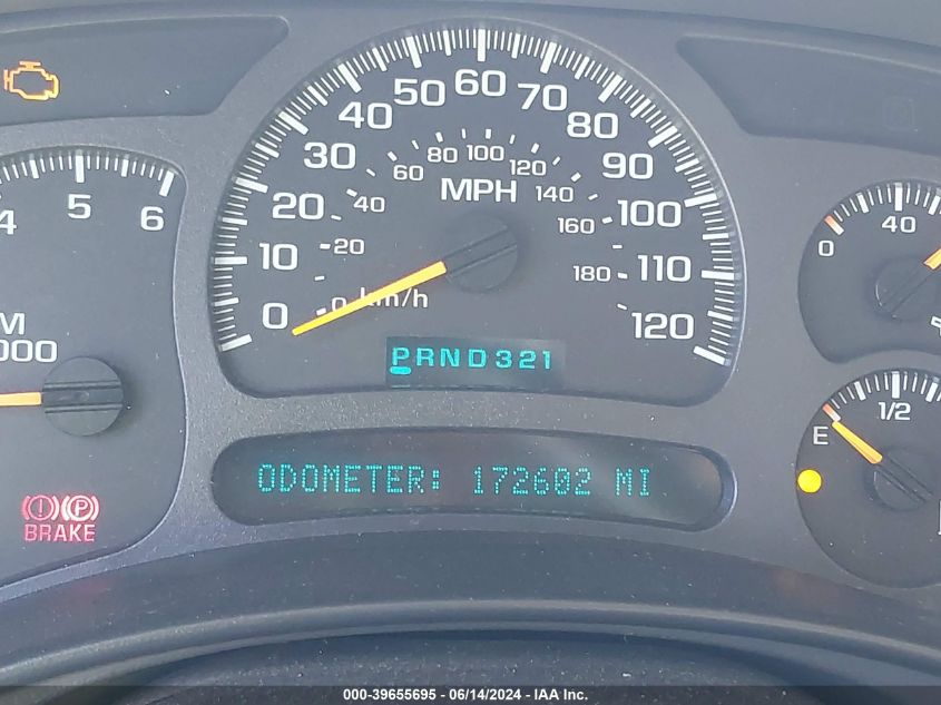 2003 Chevrolet Tahoe Lt VIN: 1GNEK13T43R212175 Lot: 39655695