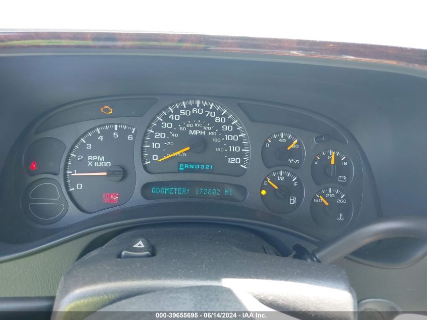 2003 Chevrolet Tahoe Lt VIN: 1GNEK13T43R212175 Lot: 39655695