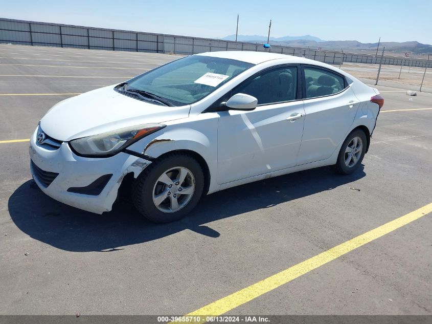 5NPDH4AE9FH648038 2015 HYUNDAI ELANTRA - Image 2