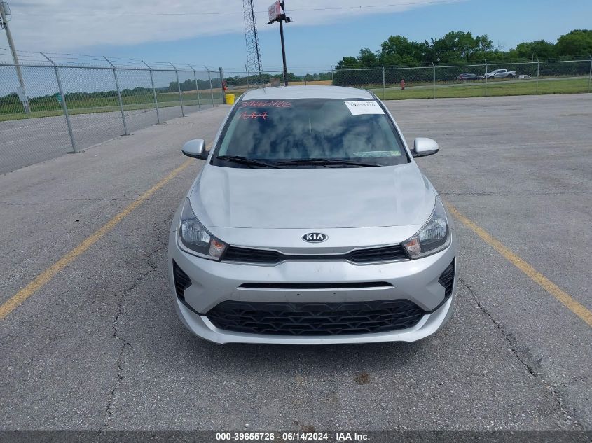 2021 Kia Rio Lx VIN: 3KPA24AD4ME395563 Lot: 39655726