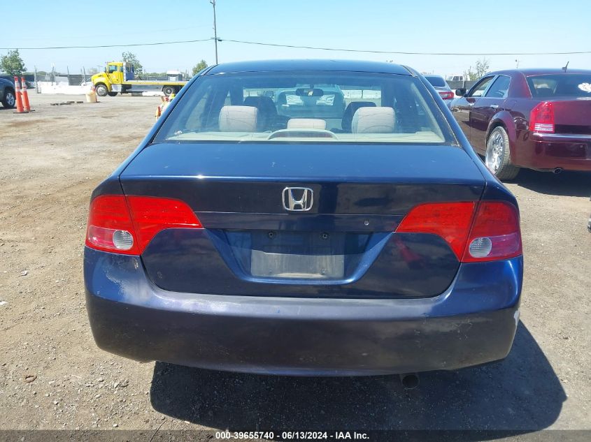 2008 Honda Civic Lx VIN: 1HGFA16538L084326 Lot: 39655740