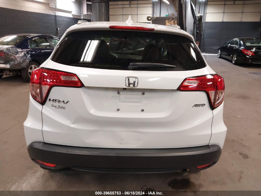 2018 Honda Hr-V Ex-L VIN: 3CZRU6H76JM707337 Lot: 39655753