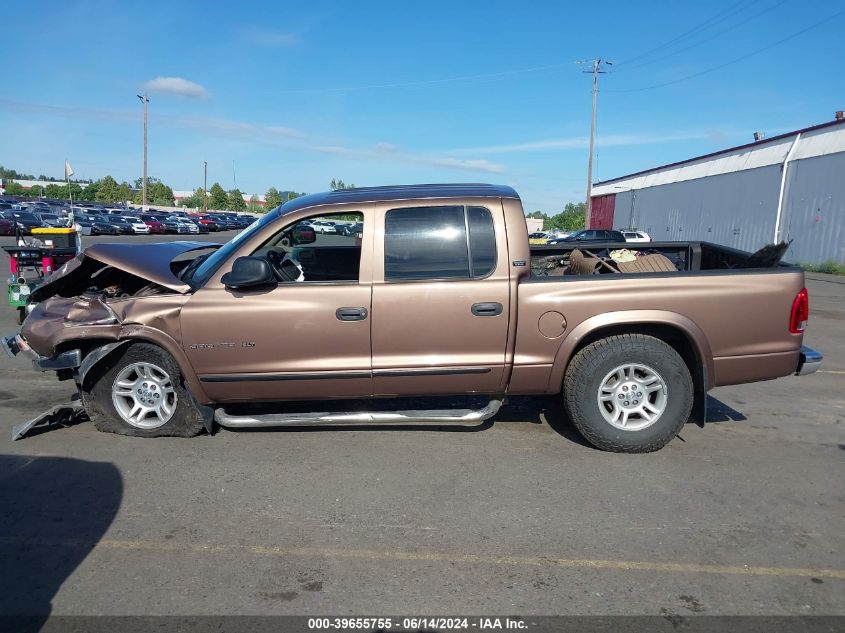 2001 Dodge Dakota Slt/Sport VIN: 1B7GG2AN51S213807 Lot: 39655755