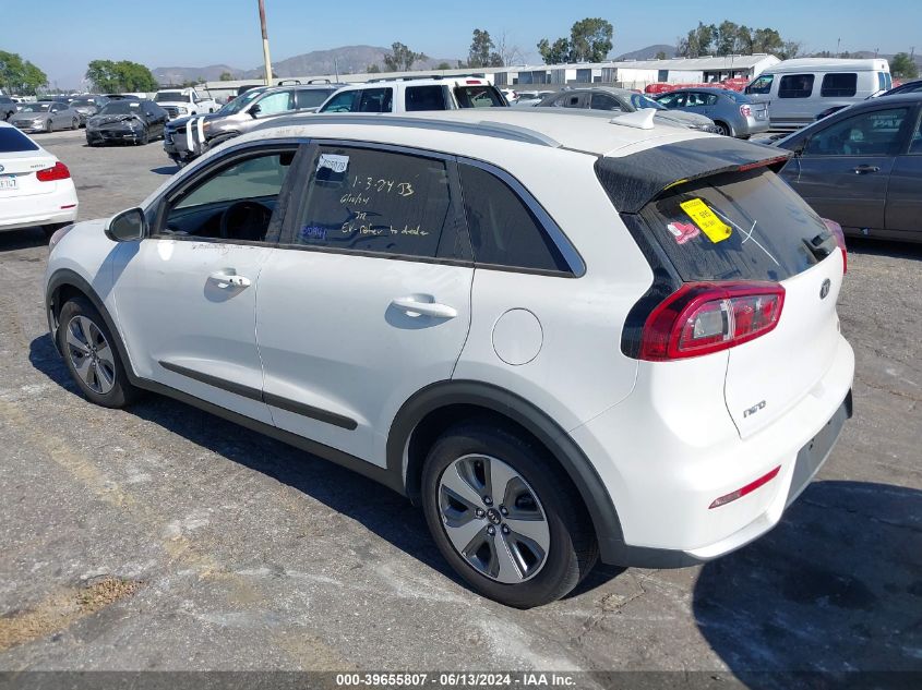 2019 Kia Niro Lx VIN: KNDCB3LC1K5327611 Lot: 39655807