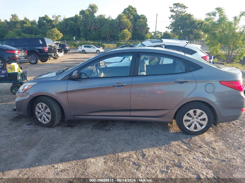 2015 Hyundai Accent Gls VIN: KMHCT4AE2FU866737 Lot: 39655818