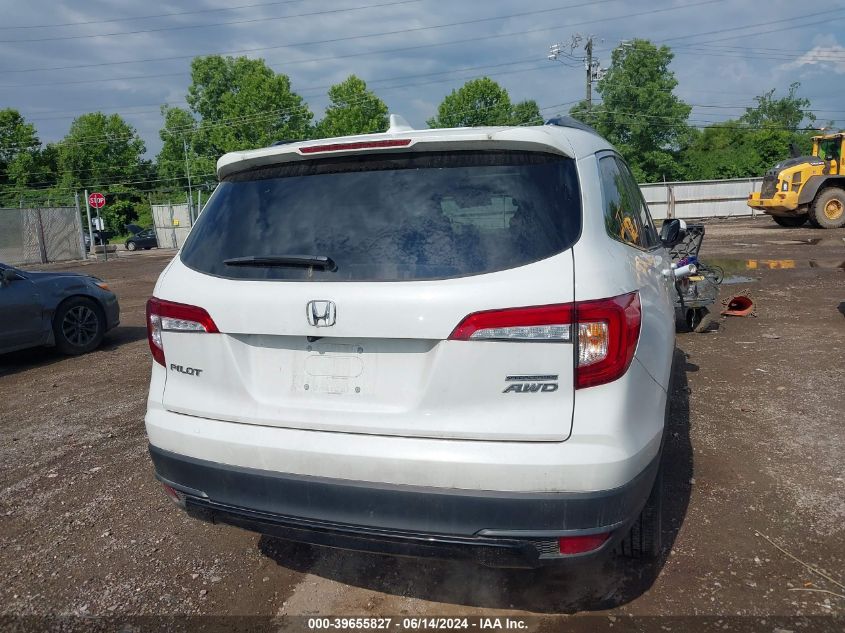 2022 Honda Pilot Awd Special Edition VIN: 5FNYF6H26NB104625 Lot: 39655827