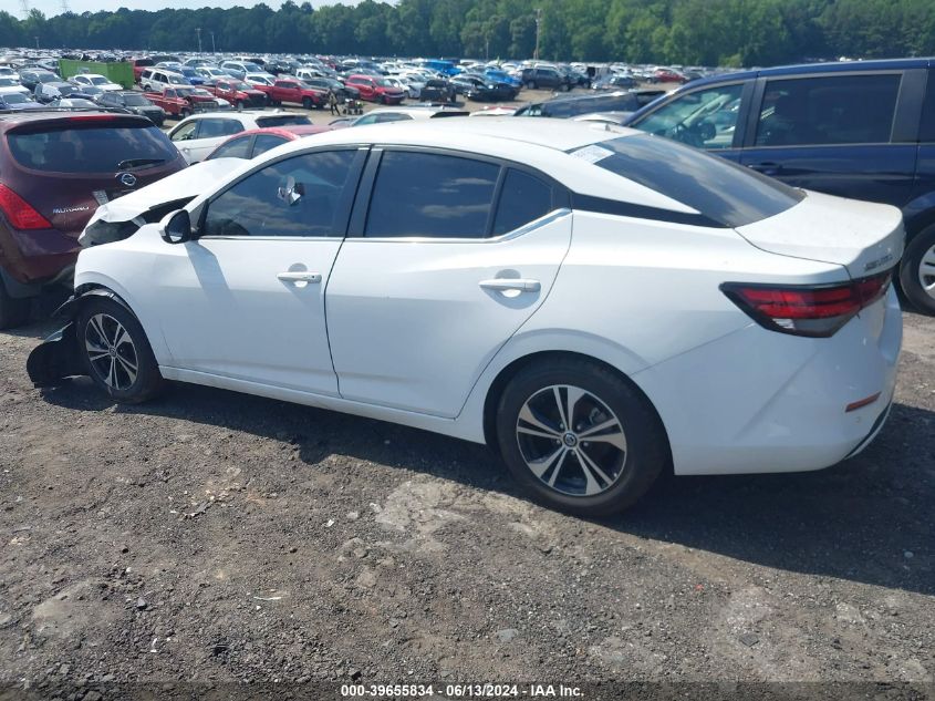 2022 Nissan Sentra Sv Xtronic Cvt VIN: 3N1AB8CV6NY292404 Lot: 39655834