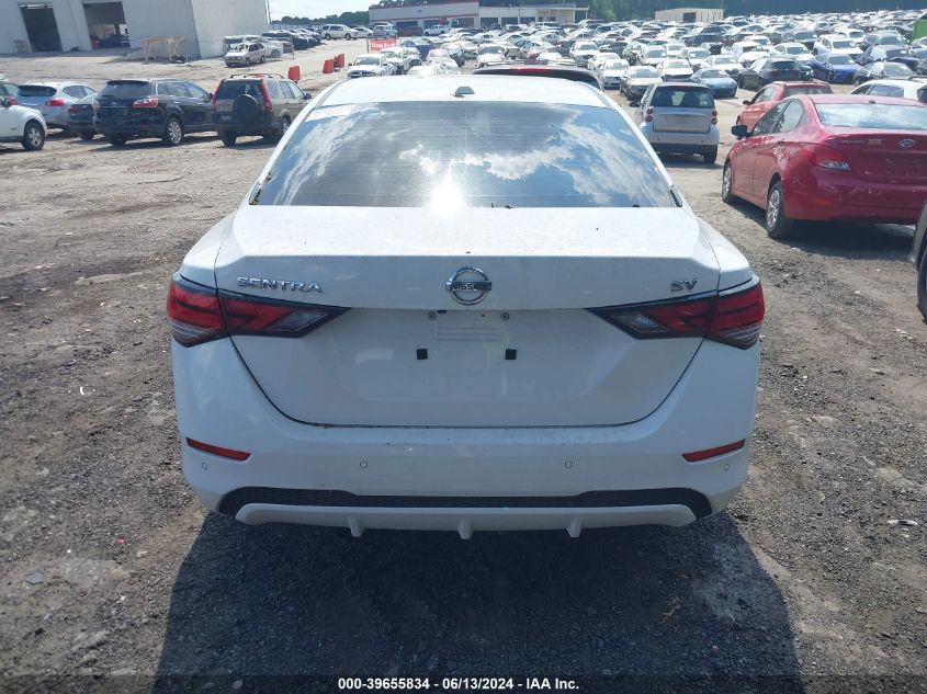 2022 Nissan Sentra Sv Xtronic Cvt VIN: 3N1AB8CV6NY292404 Lot: 39655834