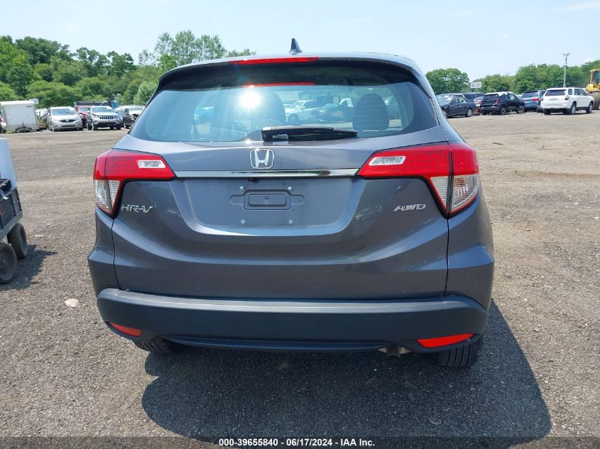 2021 Honda Hr-V Awd Lx VIN: 3CZRU6H30MM739217 Lot: 39655840