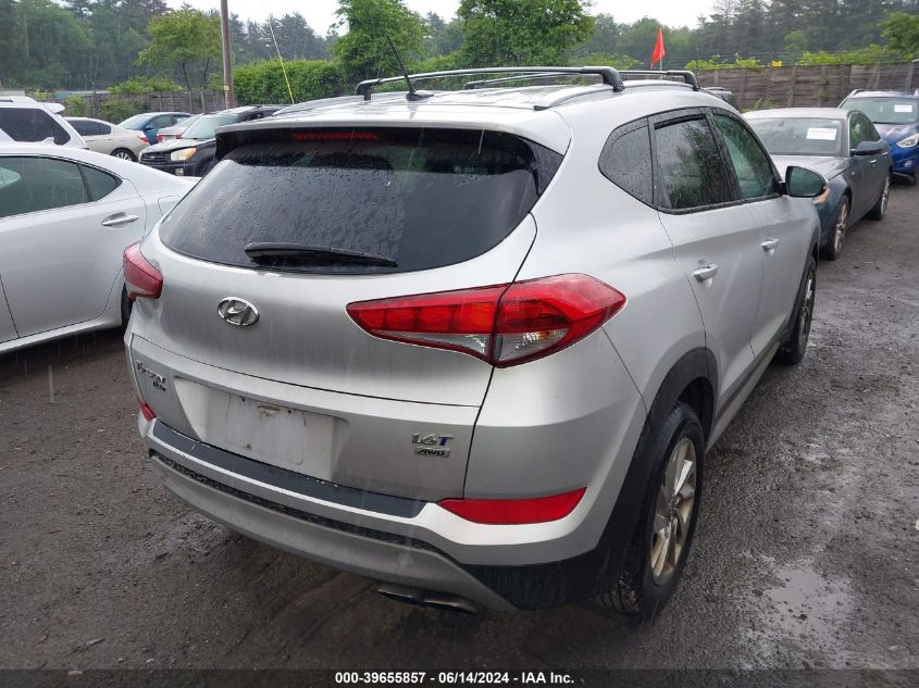 2017 Hyundai Tucson Eco VIN: KM8J3CA25HU351743 Lot: 39655857